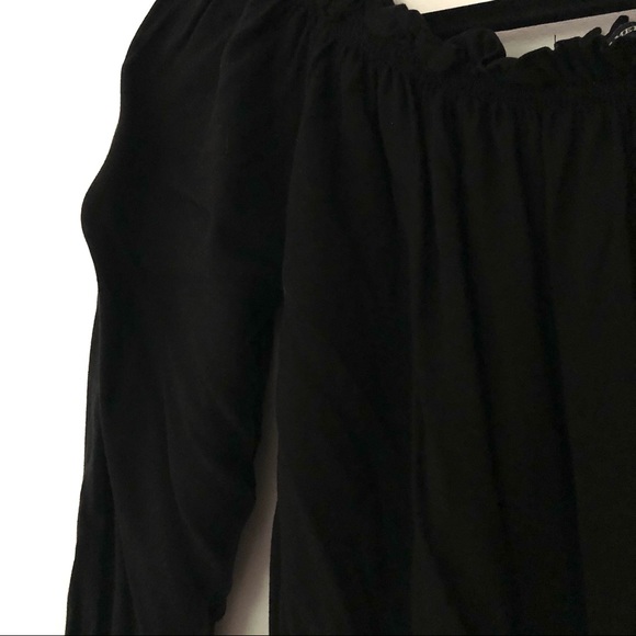 Brandy Melville Black Off the Shoulder Maura Top - Picture 5 of 6
